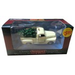 Die-cast Metal 1948 Ford F-1 Pickup Truck with Christmas Tree Vintage Ornament