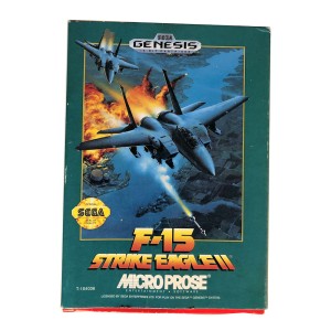 RDD-1185 : F-15 Strike Eagle II by Microprose 1993 Sega Genesis Game Complete at Texas Yard Sale . com