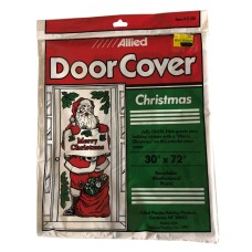 Vintage USA Christmas Santa Claus Door Cover New Sealed Package