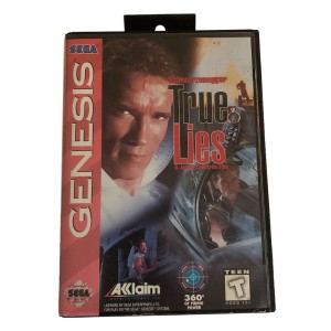 RDD-1143 : True Lies Sega Genesis Game Cartridge with Case at Texas Yard Sale . com
