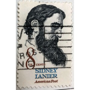 RDD-1129 : Sidney Lanier American Poet Collectible Postage Stamp at Texas Yard Sale . com