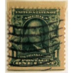 1902 Benjamin Franklin 1 Cent Collectible Postage Stamp