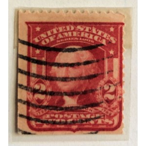 RDD-1132 : 1902 George Washington 2 Cent Collectible Postage Stamp at Texas Yard Sale . com
