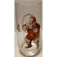 Vintage Santa Clause 1961 Reprint Coca-Cola Glass