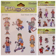 6-Pack of Faith that Sticks GOD MADE Stickers