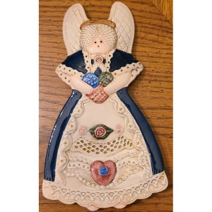 TYD-1322 : Country Angel Ceramic Spoon Rest at Texas Yard Sale . com