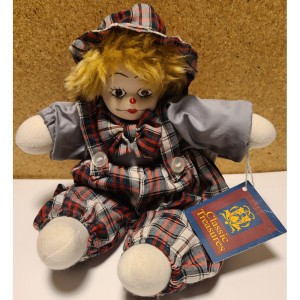 TYD-1348 : Classic Treasures Kendra Porcelain Clown Doll at Texas Yard Sale . com