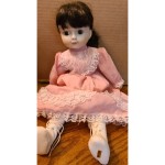 Porcelain Doll with Pink Dress