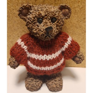 TYD-1372 : Resin Avon Teddy Bear Figurine at Texas Yard Sale . com