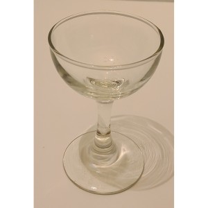 TYD-1378 : Champagne/Sherbet Clear Blown Glass at Texas Yard Sale . com