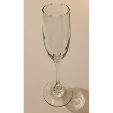 Tall Fluted Clear Wine Glass