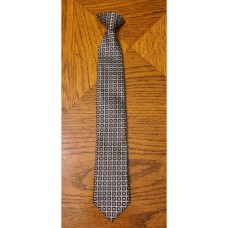 Boy's Gray with Black Clip On Tie