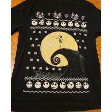 Disney Tim Burton’s The Nightmare Before Christmas Black LG Tee Shirt