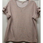 Cato Active Women's Plus Size Stripped Top Cato Active Women's Plus Size Stripped Top