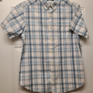 TYD-1459 : Columbia Men's Small Plaid Dress Shirt at Texas Yard Sale . com